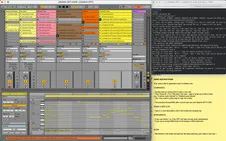 Ableton with many MIDI-Clips composed by GPT-4