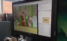Face tracking controlling the position of the flappy bird in-game
